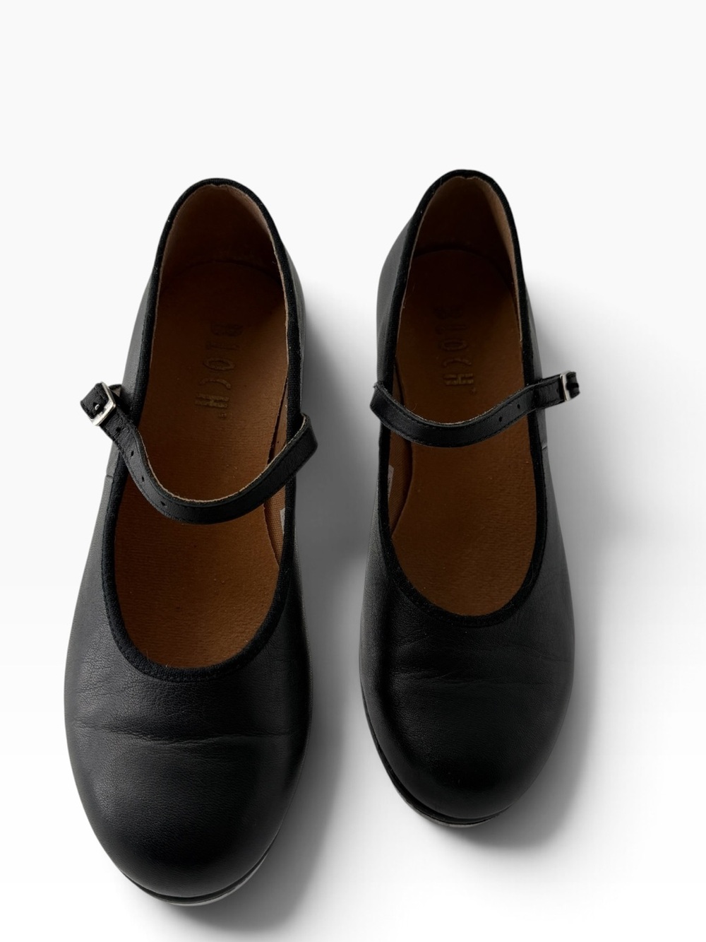 Bloch Women's Leather Mary Jane Tap Shoes Metal Taps Dance Performance Sz 7.5